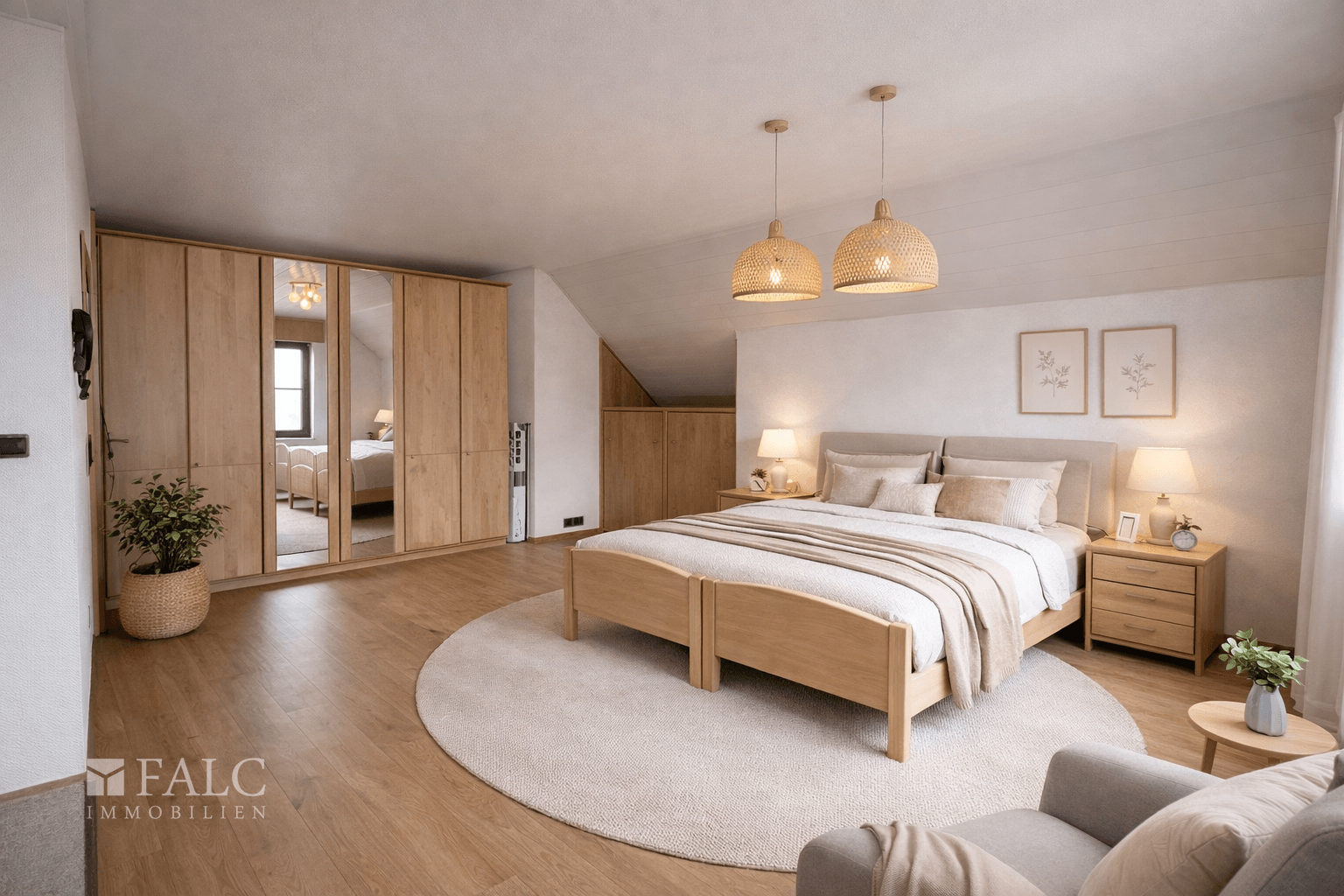 1.OG Schlafzimmer - (KI generiert)